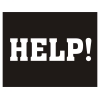 Schuh-Sticker 'Help'