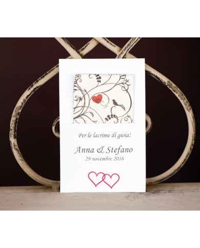Pour les larmes de joie 'Coeurs' - italien