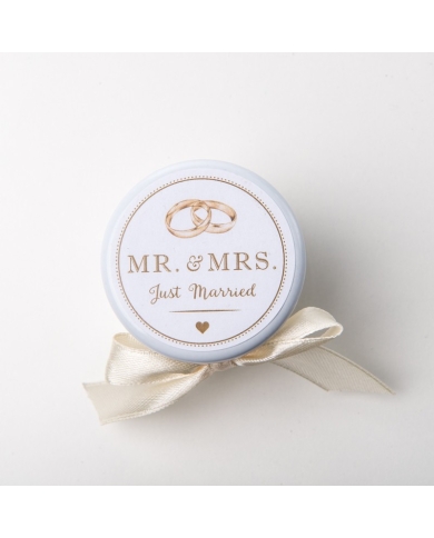 Gastgeschenk - Miniglas "Mr. & Mrs." - the-weddingshop.ch