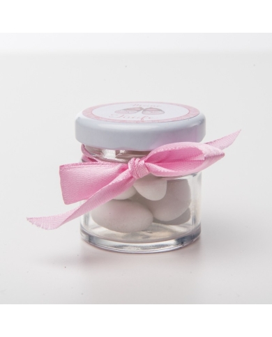 Pot à dragées 'Schön das du Da bist' - Coeur