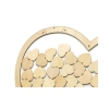 Livre d'Or en Forme de Coeur en Bois