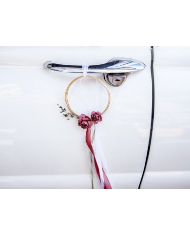 Kit De Décoration Voiture Rotin Bordeaux