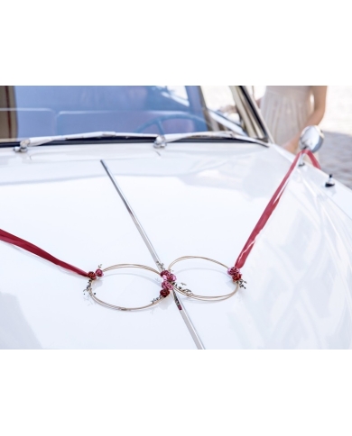 Kit De Décoration Voiture Rotin Bordeaux