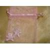Organzasäckchen mit Bärchen - Rosa
