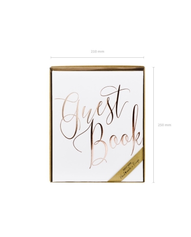 Gästebuch 'Guest Book' - weiss/rosé