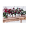 Deko Buchstaben 'Mr & Mrs' - Weiss
