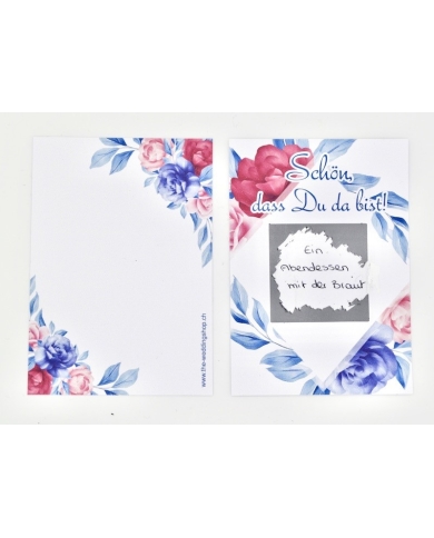 Cartes à gratter 'Schön, dass Du da bist!'