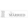 Plaque voiture Just Married argent