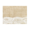 Tischläufer Jute mit Spitze mittig