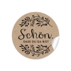 Aufkleber - schön dass du da bist - Vintage - the-weddingshop.ch