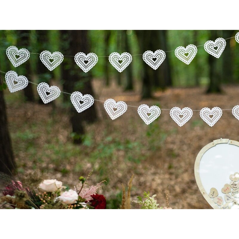 JUST MARRIED Girlande aus Holz ♡