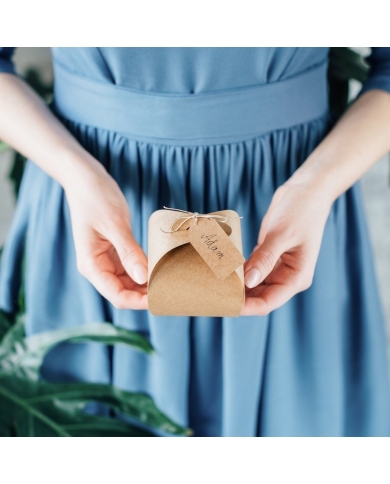 10 Kartonagen 'Vintage' mit Anhänger