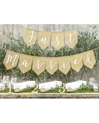 Jute Girlande 'Just Married'