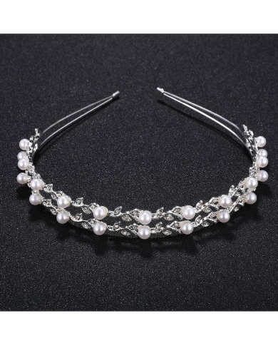 Haarreif / Tiara 'Two Pearls'