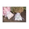 Sachet organza 'Baptême' - Mint