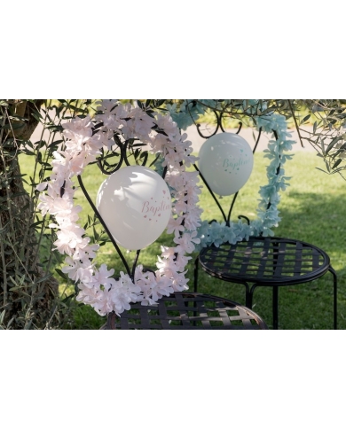 Ballon 'Baptême' - Coral (8 Stück)