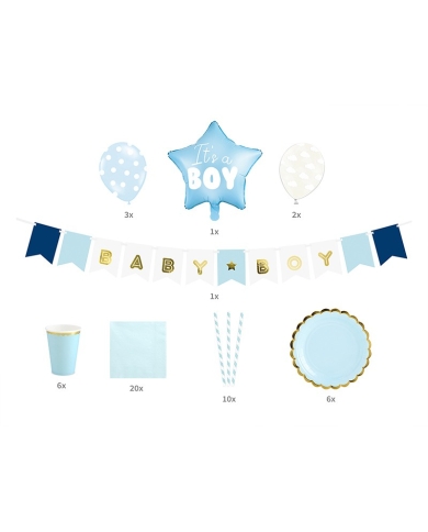 Kit décoration Baby Shower It's a boy