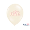 Taufe Deko - 6 Pastell rosa Ballons - It's a Girl - Babyparty