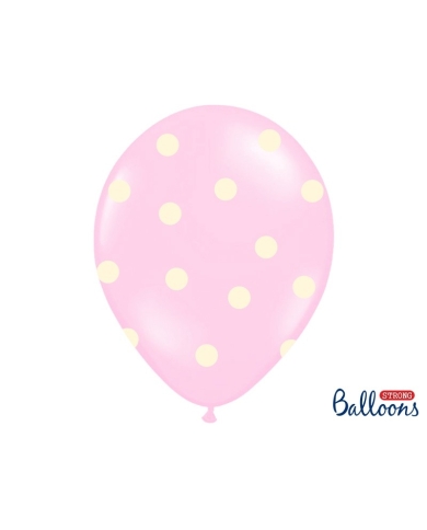 6 Ballons 'It's a Girl'- rose pastel