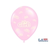 Taufe Deko - 6 Pastell rosa Ballons - It's a Girl - Babyparty