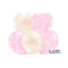 6 Ballons 'It's a Girl'- rose pastel