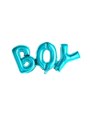 Babyparty Ballon Boy Schriftzug blau - The-Weddingshop
