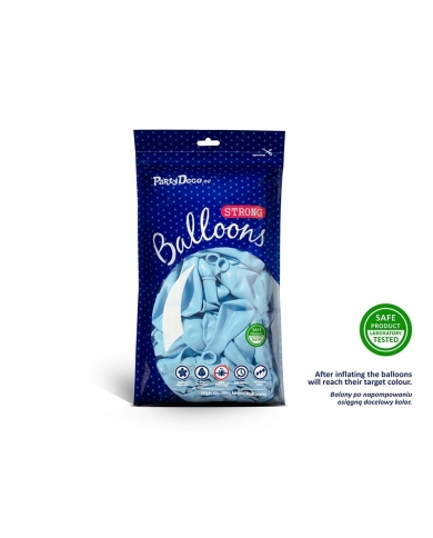 10 Ballons de baudruche - bleu clair pastel