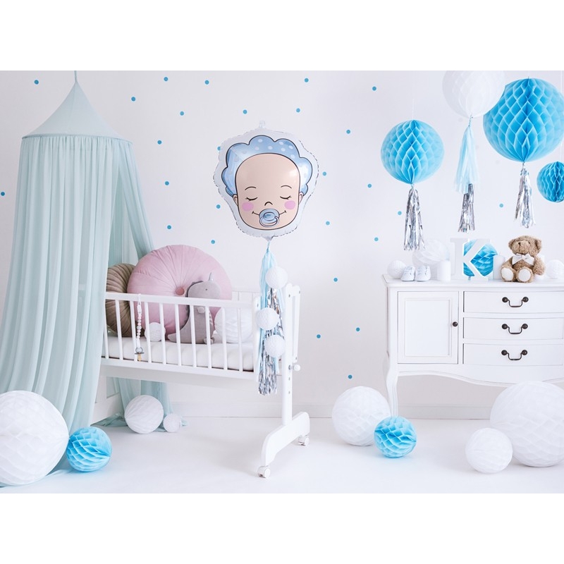 Babyparty - Babykopf Ballon Junge - The-Weddingshop