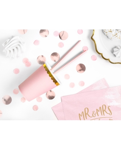 Pappbecher pastellrosa (6 Stück)