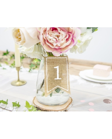 Tischnummern  - Jute