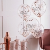 5 Ballons Confettis EVJF 'Team Bride'