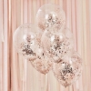 Ballons Confettis  Rose Or - The Weddingshop