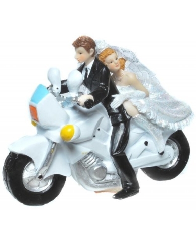 Tortenfigur Motorrad Hochzeit