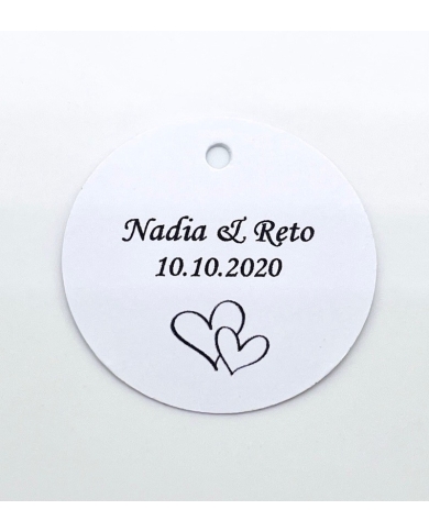 Pendentif personnalisé 'Cœur dans cœur'