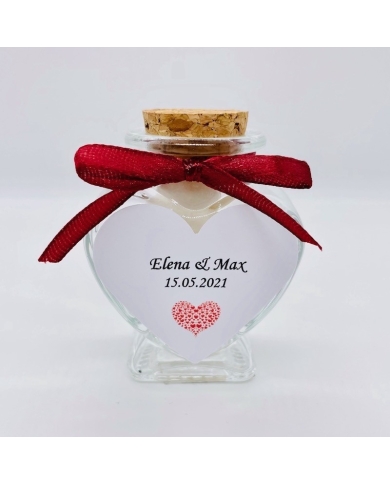 Pendentif en forme de coeur personnalisé - coeurs