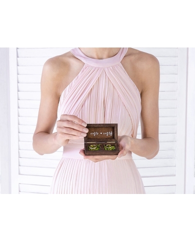 Boîte à alliances en bois 'We Do'