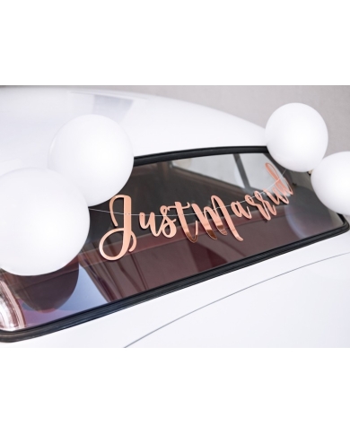 Kit décoration voiture 'Just Married'