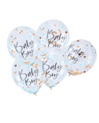 Ballons Confettis Baby Boy