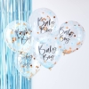 5 Ballons Confettis 'Baby Boy'