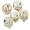 5 Ballons Confettis 'Oh Baby'