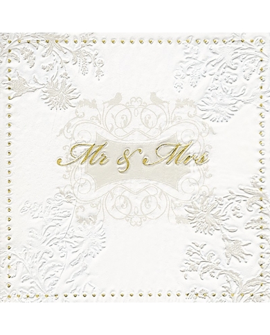 Servietten 'Mr & Mrs' - gold - The Weddingshop