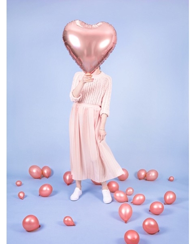 Ballon aluminium 'Coeur' - rose gold (61 cm)