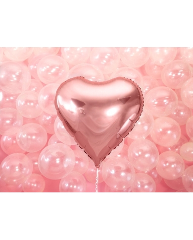 Folienballon 'Herz' - Rosegold (61 cm)