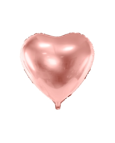Ballon aluminium 'Coeur' - rose gold (61 cm)
