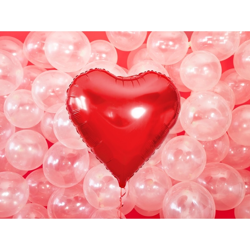 Ballon aluminium 'Coeur' - rouge (61 cm)