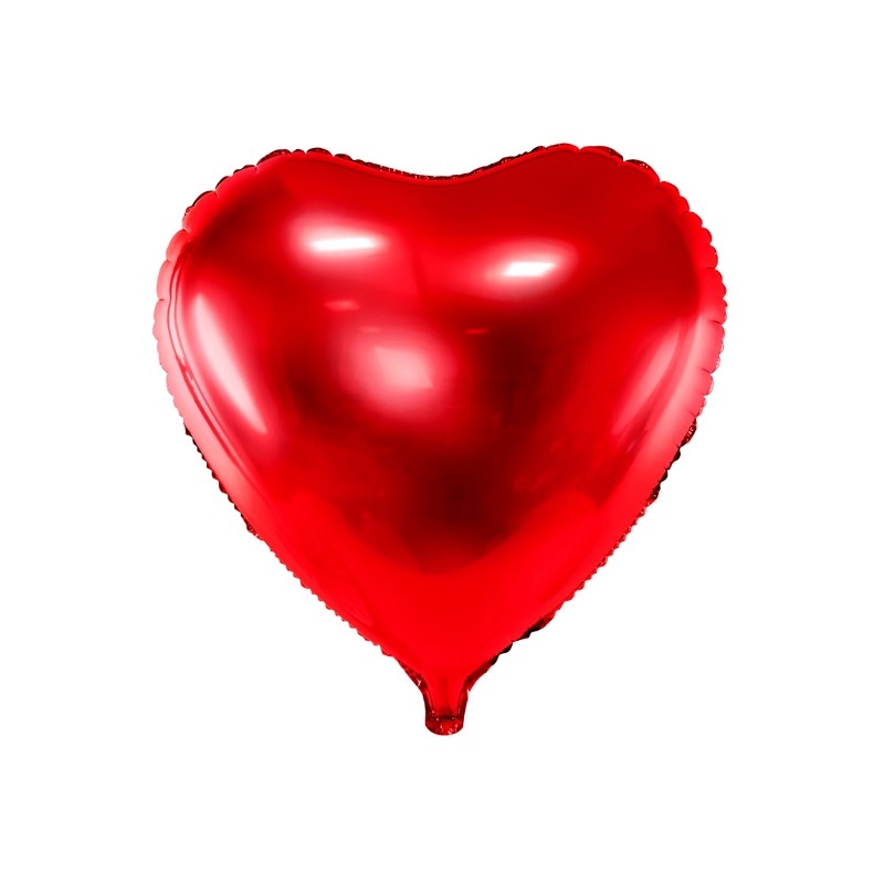 Folienballon 'Herz' - Rot (61 cm)