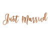 Guirlande 'Just Married' - rose gold