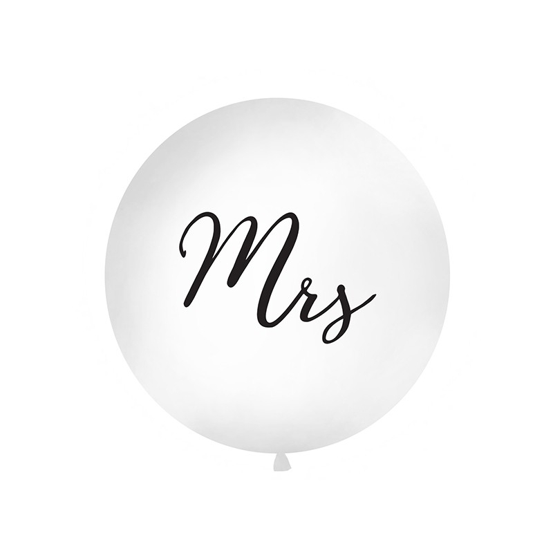 Riesenballon 'Mrs' (Schwarz)