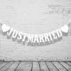 Guirlande géante 'Just Married avec coeur' ♥ the-weddingshop.ch