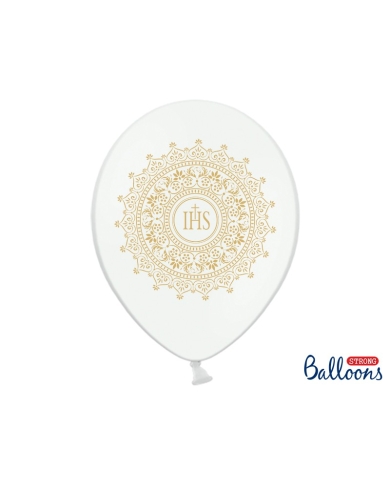 Kommunion Dekoration - Ballons 'IHS' - the-weddingshop.ch
